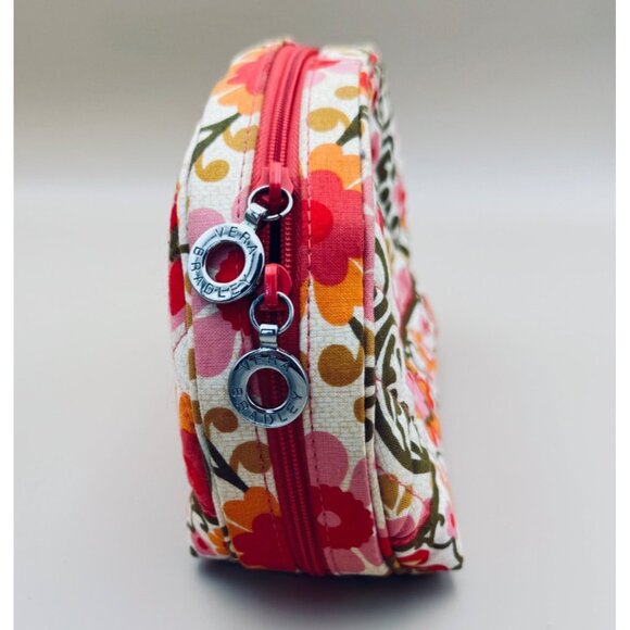 Vera Bradley Folkloric Pocket Cosmetic Bag Quilted Makeup Case - Picture 9 of 11